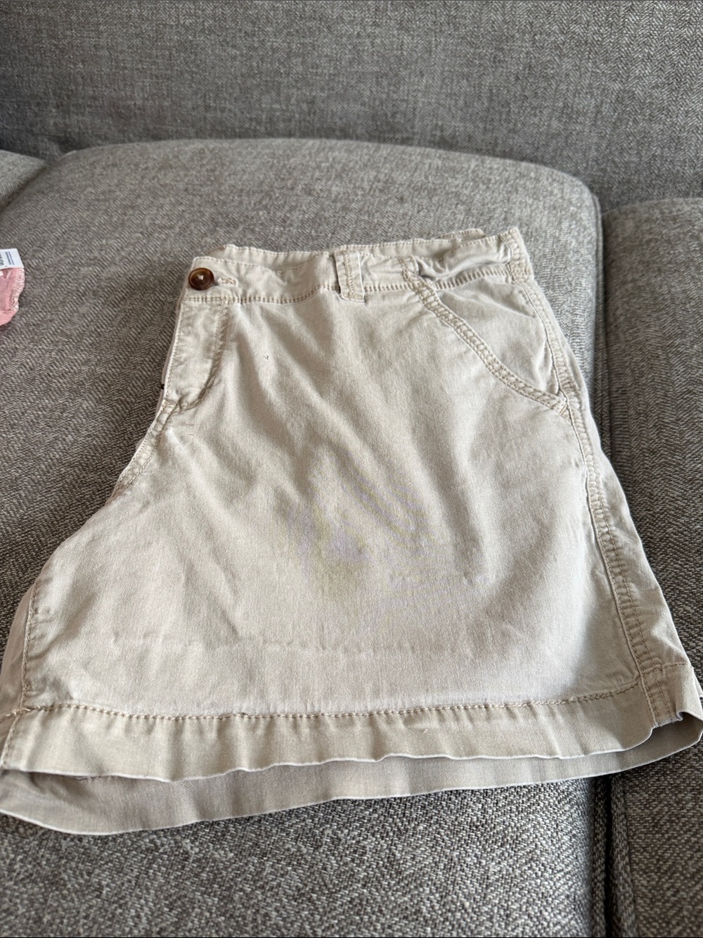 Maurices Beige Cotton Blend Shorts